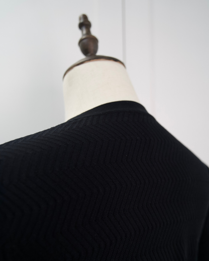 Waved Knit Tee