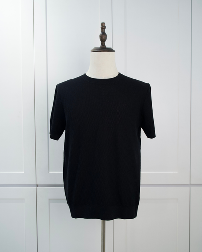 Textured Cotton-Silk Tee