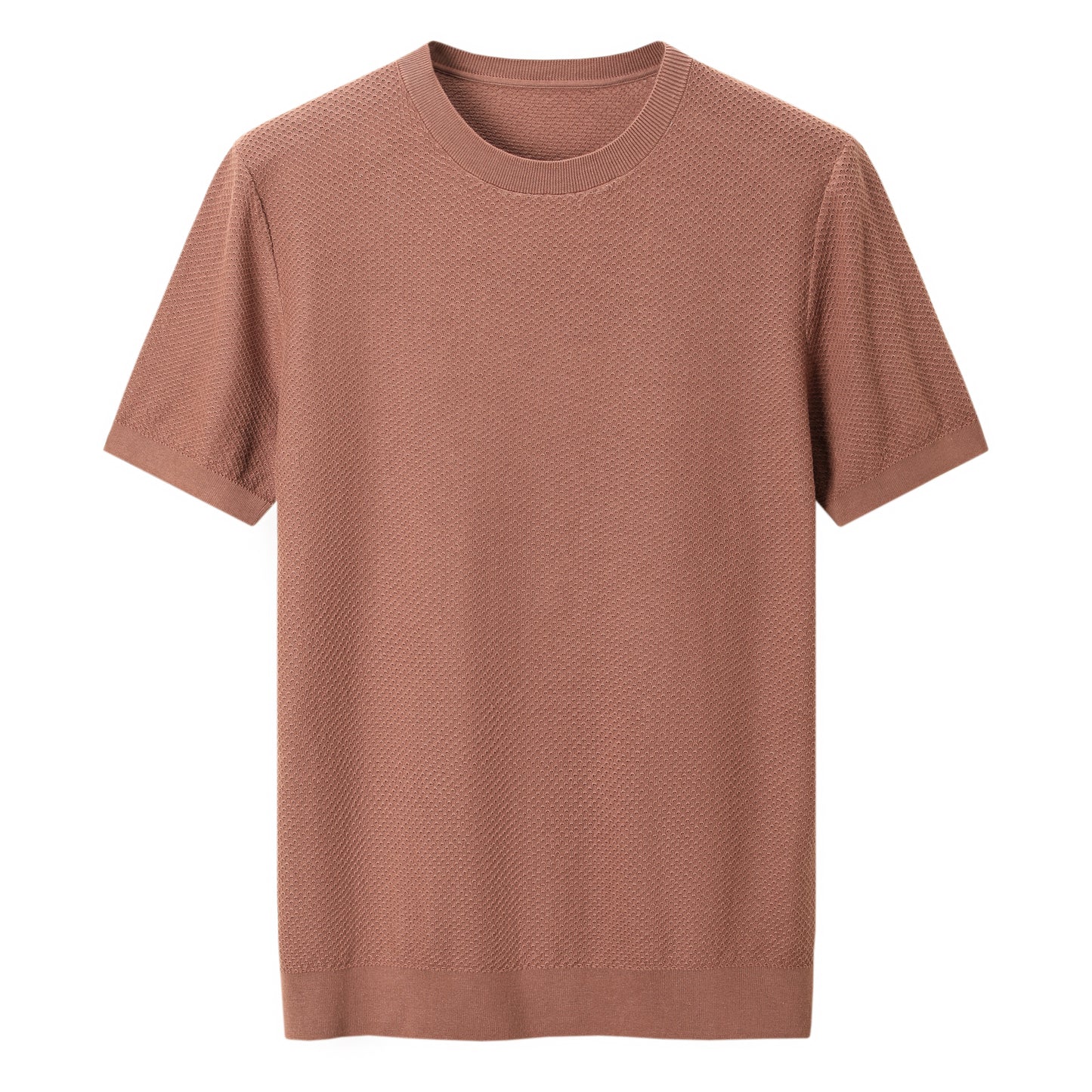 Textured Cotton-Silk Tee
