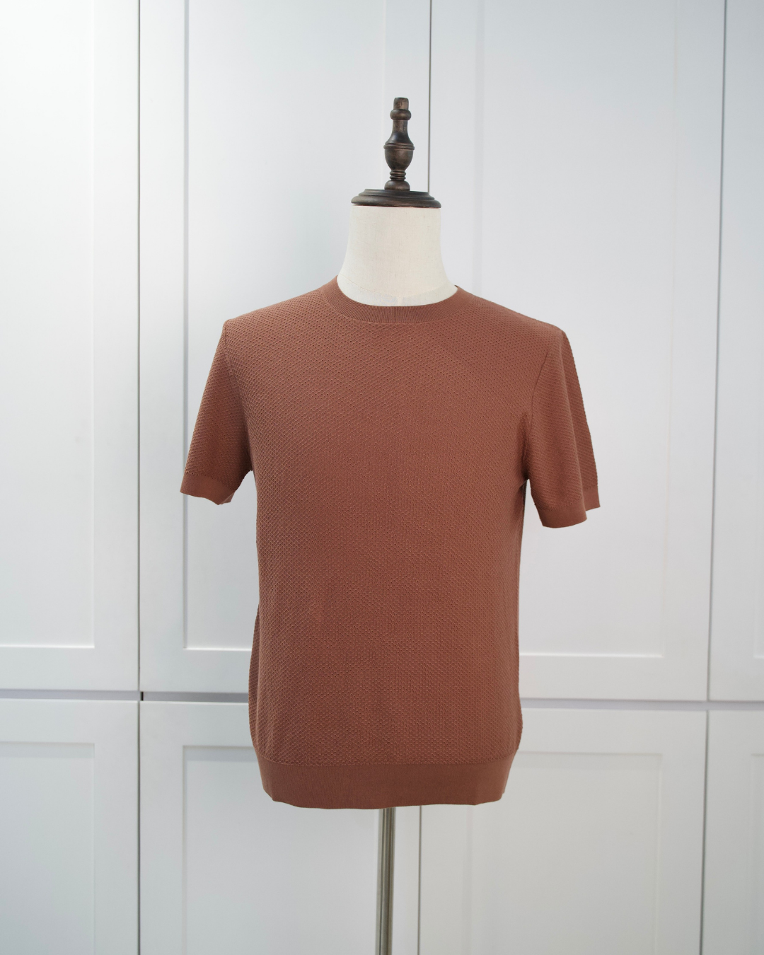 Textured Cotton-Silk Tee